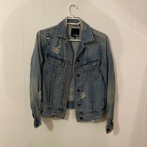 Distressed Aritzia Denim Jacket